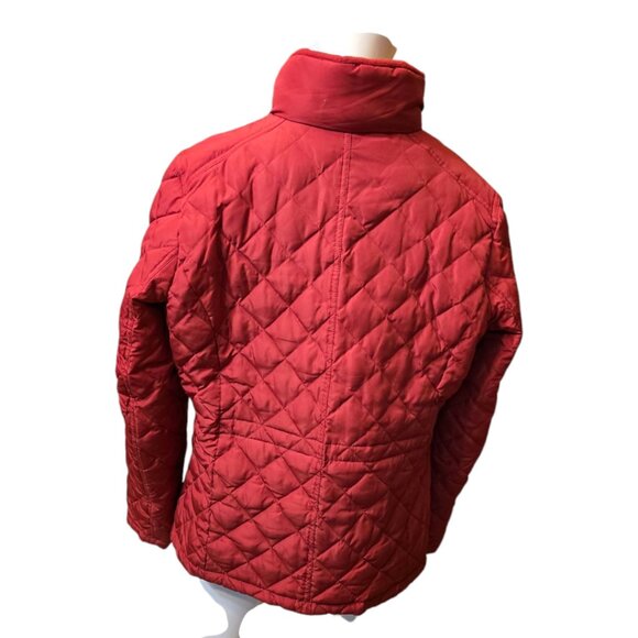 Red NINE WEST Quilted Down Jacket sz XL - Picture 3 of 8